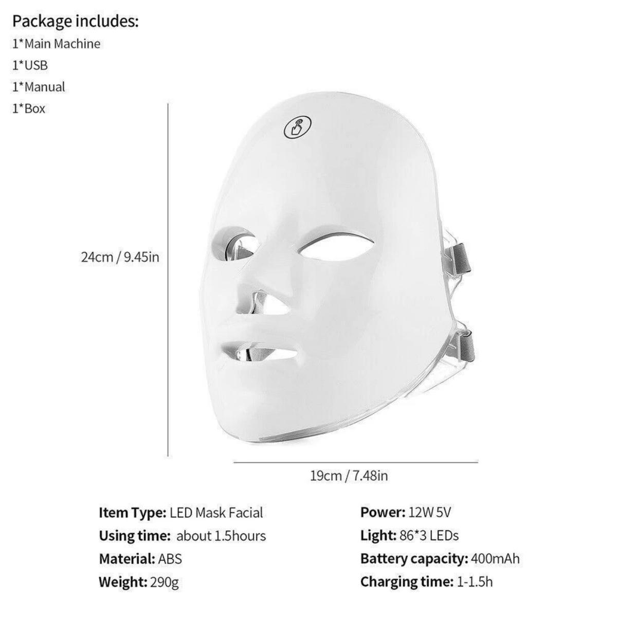 Cellara™ LED Light Therapy Face Mask | 7-Wavelength Skin Treatment | CE Certified